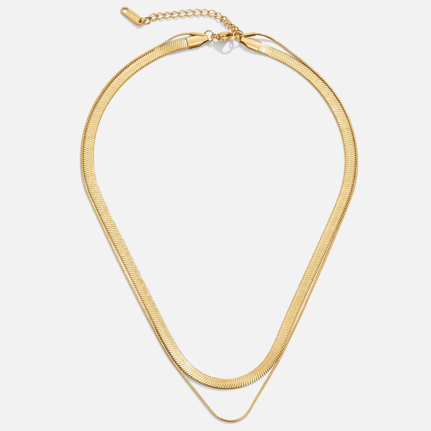 Ysolde Necklace – Sleek 18K Gold Waterproof Layering Necklace