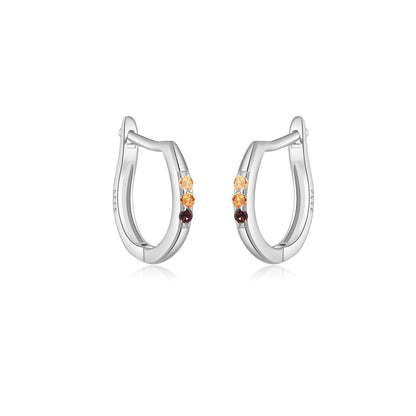 Zara Mini Huggies – 925 Sterling Silver Crystal Huggie Hoop Earrings